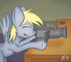 Size: 1355x1185 | Tagged: safe, artist:mostlyponyart, derpy hooves, pegasus, pony, g4, camera, female, mare