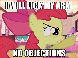 Size: 592x446 | Tagged: safe, apple bloom, g4, my little pony: friendship is magic, one bad apple, image macro