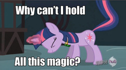 Size: 930x518 | Tagged: safe, twilight sparkle, g4, magic duel, my little pony: friendship is magic, image macro, magic