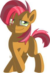 Size: 925x1344 | Tagged: safe, artist:arastane-siryphia, babs seed, earth pony, pony, g4, female, simple background, smiling, smirk, smug, solo, transparent background