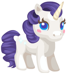 Size: 378x417 | Tagged: safe, rarity, pony, g4, expy, facebook, game, pet society, pony cameo, pony reference, possibly pony related, solo