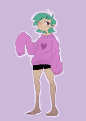 Size: 432x610 | Tagged: safe, artist:mangneto, snails, human, g4, clothes, humanized, sweater