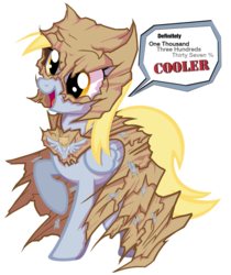 Size: 1115x1330 | Tagged: safe, artist:nabbiekitty, artist:pkelton, derpy hooves, pegasus, pony, g4, bagmare, batman, costume, cute, derpabetes, dialogue, female, mare, mask, simple background, superhero