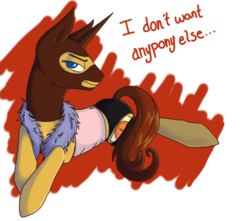 Size: 900x797 | Tagged: safe, artist:overcharge, bedroom eyes, clothes, feather boa, ponified, spy, spy (tf2), team fortress 2
