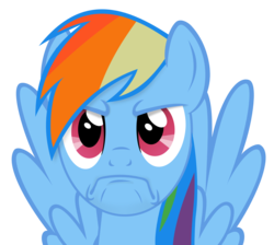 Size: 1900x1700 | Tagged: safe, artist:serendipony, rainbow dash, g4, desert bus for hope, matt wiggins frump face