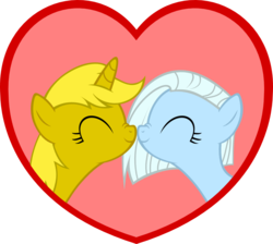 Size: 1029x921 | Tagged: safe, oc, oc only, oc:ticket, oc:tracy cage, alicorn, pony, alicorn oc, boop, female, heart, lesbian, noseboop, shipping