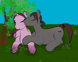 Size: 1000x798 | Tagged: safe, artist:androidar, oc, oc only, earth pony, pony, unicorn