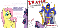 Size: 1266x600 | Tagged: safe, artist:androidar, fluttershy, twilight sparkle, g4, crossover, exdeath, ms paint