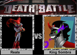 Size: 982x700 | Tagged: safe, king sombra, g4, death battle, meme, nights, nights into dreams, reala