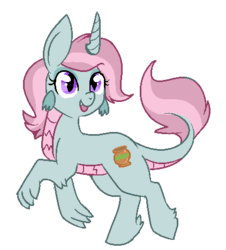 Size: 422x466 | Tagged: safe, artist:lulubell, dracony, simple background, transparent background