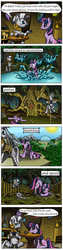 Size: 1000x4000 | Tagged: safe, artist:fign01, twilight sparkle, zecora, zebra, g4, comic, training montage