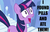 Size: 1100x700 | Tagged: safe, edit, edited screencap, screencap, twilight sparkle, pony, unicorn, g4, season 3, the crystal empire, caption, female, i found pills, i found pills and ate them, image macro, solo, stairs, unicorn twilight