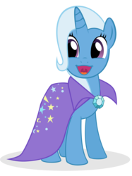 Size: 4492x6000 | Tagged: safe, artist:evil-dec0y, artist:fimvisible, trixie, pony, unicorn, g4, absurd resolution, cape, clothes, cute, diatrixes, faic, female, mare, ponyface, simple background, solo, transparent background, trixie's cape, vector