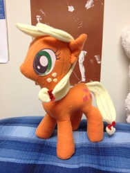 Size: 768x1024 | Tagged: safe, artist:lumenglace, applejack, earth pony, pony, g4, irl, photo, plushie, solo