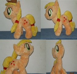 Size: 1246x1202 | Tagged: safe, artist:nightfaing, applejack, earth pony, pony, g4, female, irl, mare, photo, plushie, solo