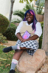 Size: 1024x1536 | Tagged: safe, artist:midnightpursona, twilight sparkle, human, g4, cosplay, irl, irl human, photo, solo