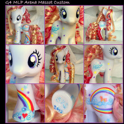 Size: 800x800 | Tagged: safe, artist:wylf, oc, oc:arena pony, brushable, customized toy, irl, mlp arena, photo, toy