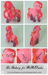 Size: 582x900 | Tagged: safe, artist:sd-dreamcrystal, galaxy (g1), twinkle eyed pony, g1, g2, customized toy, g1 to g2, generation leap, irl, photo, toy