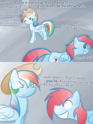 Size: 800x1068 | Tagged: safe, artist:feather, rainbow dash, ask rainbow danger dash, g4, tumblr