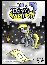 Size: 587x817 | Tagged: safe, artist:neoncabaret, derpy hooves, pegasus, pony, comic:derpy's wish, g4, comic, cover, female, mare