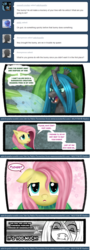 Size: 684x1901 | Tagged: safe, fluttershy, queen chrysalis, g4, ask, askchrysalis, tumblr