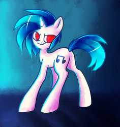 Size: 564x598 | Tagged: safe, artist:crispycreme, dj pon-3, vinyl scratch, pony, unicorn, g4, female, mare, solo