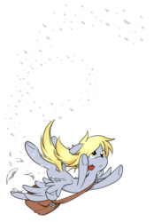Size: 623x897 | Tagged: safe, artist:secret-pony, derpy hooves, pegasus, pony, g4, bubble, cute, derpabetes, female, flying, mail, mailbag, mare, simple background, solo, tongue out, transparent background