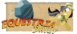 Size: 400x176 | Tagged: safe, daring do, tom, equestria daily, g4, banner