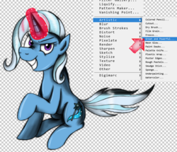 Size: 1000x861 | Tagged: safe, artist:jamescorck, trixie, g4, flash, fourth wall, grin, smiling