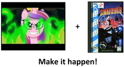 Size: 1388x750 | Tagged: safe, princess cadance, g4, exploitable meme, make it happen, snatcher