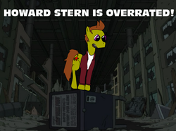 Size: 900x669 | Tagged: safe, artist:thegreatallie, futurama, image macro, male, ponified