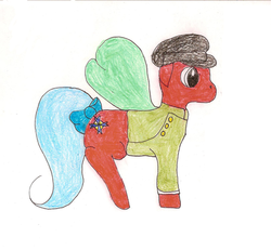 Size: 400x370 | Tagged: safe, artist:thegreatallie, oc, oc only, flutter pony