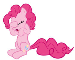 Size: 900x717 | Tagged: safe, artist:kuren247, pinkie pie, earth pony, pony, g4, eyes closed, facehoof, female, headache, mare, open mouth, simple background, sitting, solo, transparent background, vector