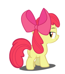 Size: 1163x1329 | Tagged: safe, artist:kuren247, apple bloom, earth pony, pony, g4, bedroom eyes, butt, female, filly, plot, simple background, solo, transparent background, vector