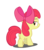 Size: 1163x1329 | Tagged: safe, artist:kuren247, apple bloom, earth pony, pony, g4, bedroom eyes, butt, female, filly, plot, simple background, solo, transparent background, vector