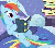 Size: 446x393 | Tagged: safe, screencap, rainbow dash, earth pony, pony, g4, read it and weep, animated, awesome, bed, book, cute, dashabetes, female, hnnng, hoofy-kicks, leg wiggle, reading, that pony sure does love books