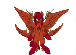 Size: 900x654 | Tagged: safe, artist:tokagethebunny, pegasus, pony, clock, simple background, steampunk, transparent background, wings