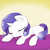 Size: 1200x1200 | Tagged: safe, artist:kitsunehino, rarity, pony, g4, female, filly, filly rarity, sleeping, solo, younger