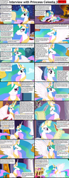 Size: 1282x3304 | Tagged: safe, princess celestia, comic:celestia's servant interview, g4, caption, comic, interview