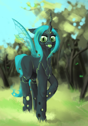 Size: 1128x1600 | Tagged: safe, artist:fiasko0, queen chrysalis, changeling, changeling queen, g4, female, solo