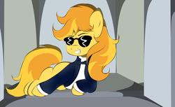 Size: 2490x1525 | Tagged: safe, artist:v-d-k, braeburn, g4, gangnam style, sunglasses