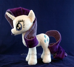 Size: 1698x1542 | Tagged: safe, artist:whiteheather, rarity, pony, g4, irl, photo, plushie, solo