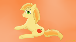 Size: 1920x1080 | Tagged: safe, artist:verminshy, braeburn, g4, bedroom eyes