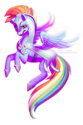 Size: 484x729 | Tagged: safe, artist:pixebo, rainbow dash, g4, armor, crystal guard armor