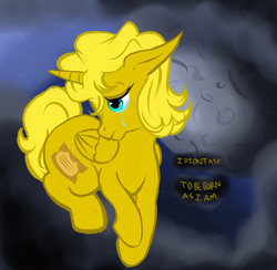 Size: 1234x1206 | Tagged: safe, oc, oc only, oc:ticket, alicorn, pony, alicorn oc, crying, sad, solo