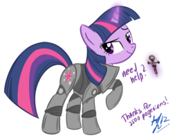 Size: 1050x850 | Tagged: safe, artist:ppdraw, twilight sparkle, g4, fallout, powered exoskeleton