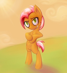 Size: 672x736 | Tagged: safe, artist:wetrix300, babs seed, pony, g4, belly button, bipedal, solo