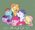 Size: 1146x1000 | Tagged: safe, artist:atryl, applejack, fluttershy, pinkie pie, rainbow dash, rarity, twilight sparkle, g4, 30 minute art challenge, candy, candy cane, derp, mane six