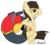 Size: 558x498 | Tagged: safe, artist:skidaro, wild fire, pegasus, pony, g4, bipedal, crossed hooves, crossed legs, female, grumpy, kirby (series), kirby air ride, kirby super star, mare, sibsy, simple background, transparent background, wheelie (kirby), wheelie rider