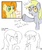 Size: 1024x1224 | Tagged: safe, artist:mrfizzyu, carrot top, derpy hooves, golden harvest, pegasus, pony, g4, comic, female, mare, muffin